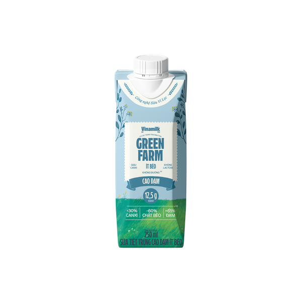 Sữa Tươi Cao Đạm Ít Béo Vinamilk Green Farm 250ml