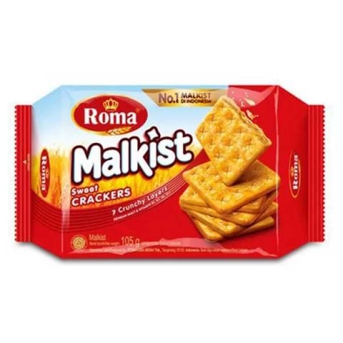 Bánh quy giòn Roma Malkist Light Sweet Crackers 105g