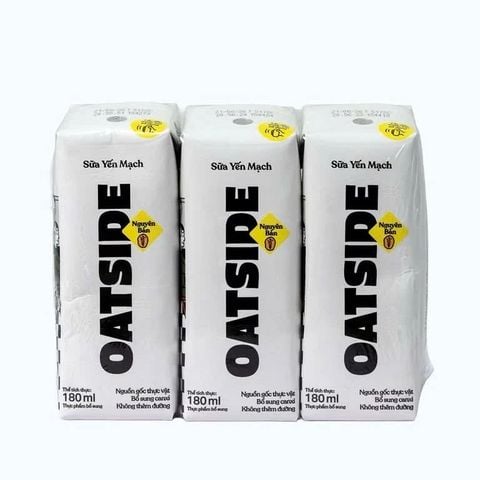 Oatside Sữa Yến Mạch Vị Nguyên Bản 180ml (Lốc 3)