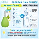  Dụng cụ hút dịch của kidsme với vòi hút mềm mại và linh hoạt giúp làm sạch khoan mũi của bé 