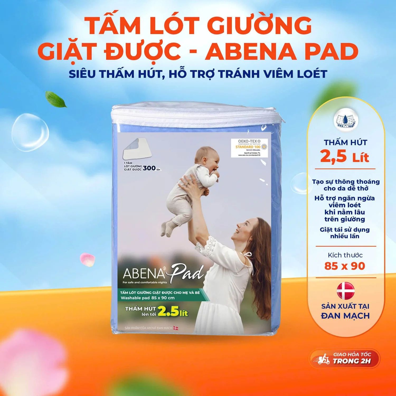  Tấm Lót Giặt Được Abena Pad 