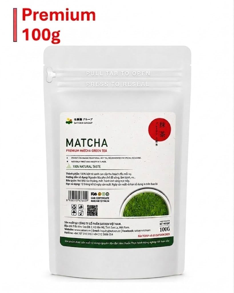 Trà xanh Matcha Premium 100g