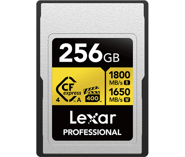 Thẻ Nhớ CFexpress 4.0 Type A 256GB Lexar Professional Gold | Chính Hãng