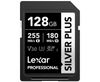 Thẻ nhớ SD Lexar 128GB 255Mb Silver Plus U3 V30, Mới 100% | Chính Hãng