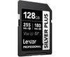 Thẻ nhớ SD Lexar 128GB 255Mb Silver Plus U3 V30, Mới 100% | Chính Hãng