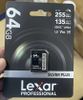 Thẻ Nhớ SD Lexar 64Gb 255Mb Professional Silver PRO U3 V30, Mới 100% | Chính Hãng