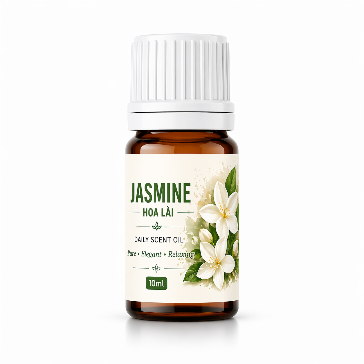 Jasmine Daily Scent Oil 10ml | Hoa Lài Việt Nam  Daily Scent Oil 100% Pure Natural Aroma | Elegant • Relaxing • Floral | Aroma Since 2010