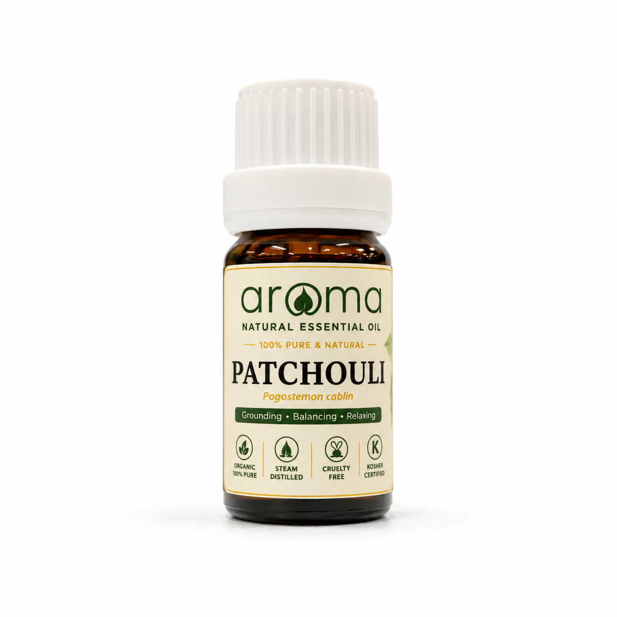 Patchouli Essential Oil 10ml | 100% Pure & Natural  Tinh dầu Hoắc Hương nguyên chất – Grounding • Balancing • Relaxing | Aroma Since 2010