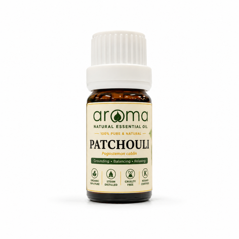 Patchouli Essential Oil 10ml | 100% Pure & Natural  Tinh dầu Hoắc Hương nguyên chất – Grounding • Balancing • Relaxing | Aroma Since 2010