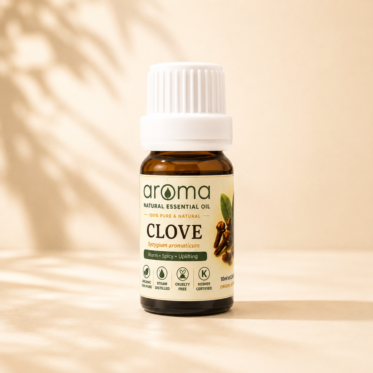 Clove Essential Oil 10ml | 100% Pure & Natural  Tinh dầu Đinh Hương nguyên chất – Warm • Spicy • Uplifting | Aroma Since 2010