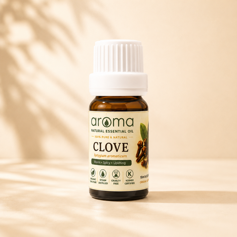 Clove Essential Oil 10ml | 100% Pure & Natural  Tinh dầu Đinh Hương nguyên chất – Warm • Spicy • Uplifting | Aroma Since 2010