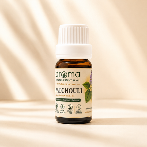Patchouli Essential Oil 10ml | 100% Pure & Natural  Tinh dầu Hoắc Hương nguyên chất – Grounding • Balancing • Relaxing | Aroma Since 2010