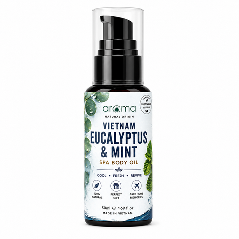 Eucalyptus Mint Spa Body Oil 50ml - Dầu body khuynh diệp bạc hà 50ml