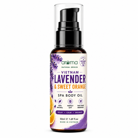 Dầu Body Oải Hương & Cam Ngọt 50ml – Dưỡng Ẩm, Thư Giãn Và Chăm Sóc Cơ Thể Mỗi Ngày