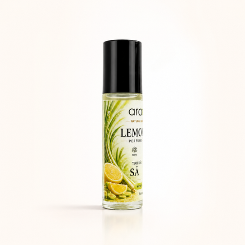 Dầu Lăn Sả Chanh Aroma 10ml – Lemongrass Perfume Roll-On | Best Seller