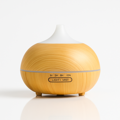 Máy Xông Tinh Dầu Aroma 500ml – Mẫu cao cổ, vân rạn | Hẹn Giờ, Hơi Phun Mạnh, Bảo Hành 3 Tháng