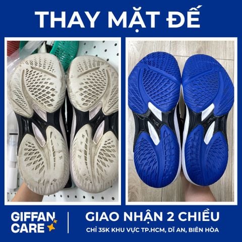 Thay mặt đế giày cầu lông, tennis, pickle ball,...