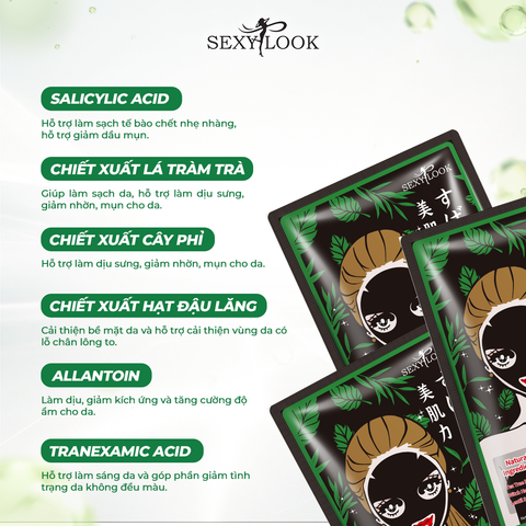 COMBO 10 HỘP MẶT NẠ TRÀM TRÀ HỖ TRỢ GIẢM DẦU MỤN 50 MIẾNG