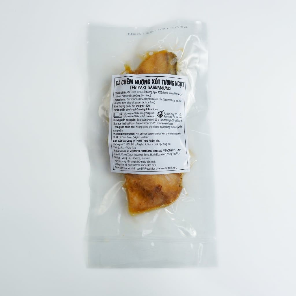 Cá chẽm nướng sốt Teriyaki đông lạnh