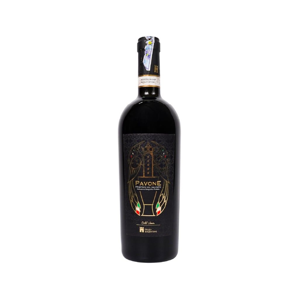 Vang đỏ Pavone Primitivo Salento IGP