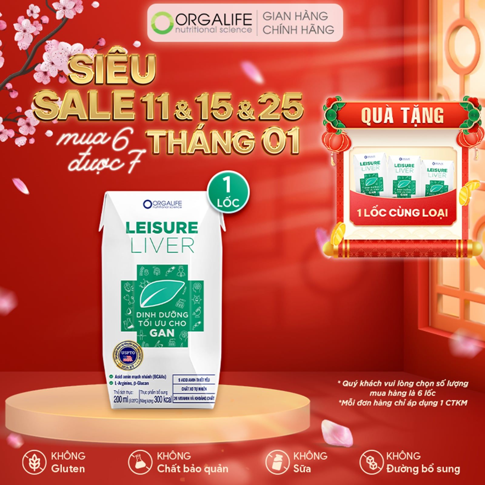  LEISURE LIVER - Soup Uống Dinh Dưỡng Cho Người Bệnh Gan Hỗ Trợ Tăng Cường Chức Năng Gan, Hạn Chế Suy Mòn Cơ - Lốc 3 Hộp (200ml/Hộp) 