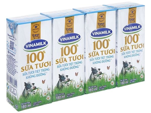 STTT không đường VNM 4x180ml
