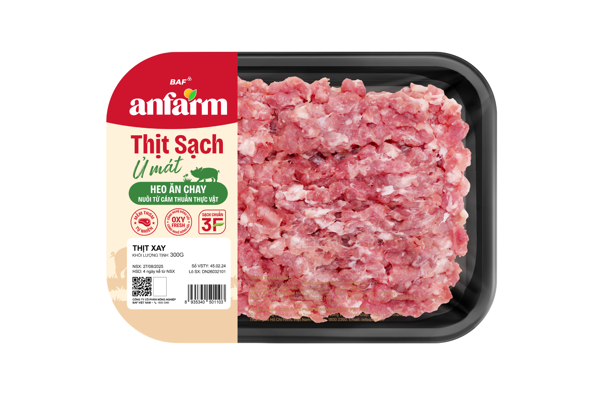 Thịt Heo Xay 300gr/khay