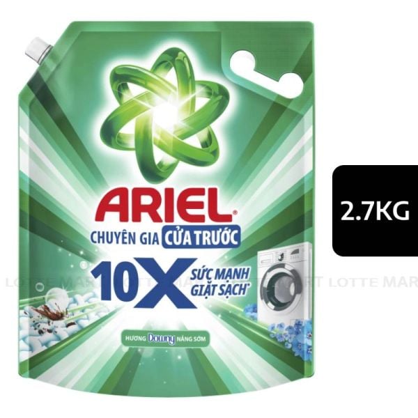 Nước Giặt Ariel Sức Mạnh Giặt Sạch 10x Cho Máy Giặt Cửa Trước 2.7kg