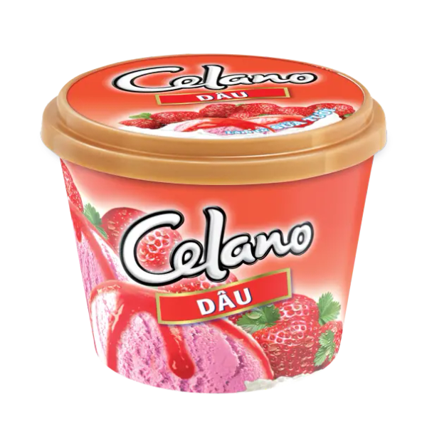 Kem Celano Ly Dâu Mứt Dâu 125Ml(65G)x12