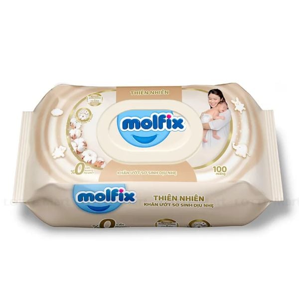 Khăn ướt Sơ Sinh Molfix 100x12