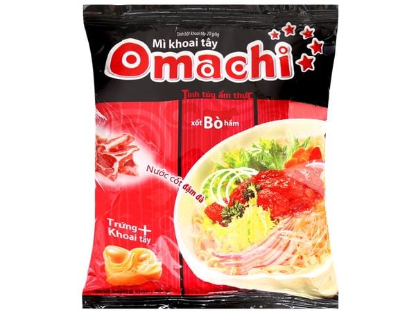 Mì Omachi xốt bò hầm gói 80g