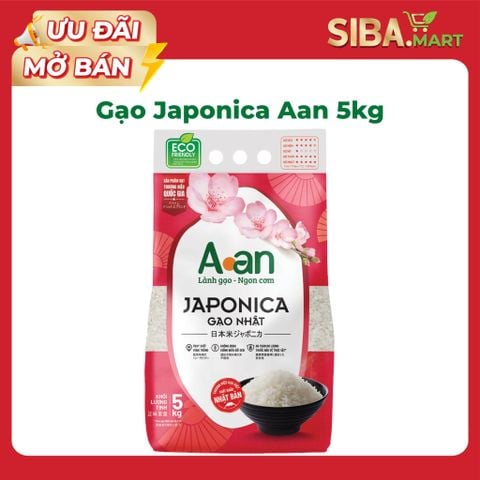 Gạo Japonica A An Túi 5kg