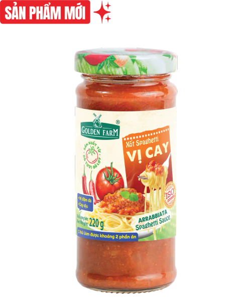 Xốt Spaghetti Vị Cay Golden Farm 370g