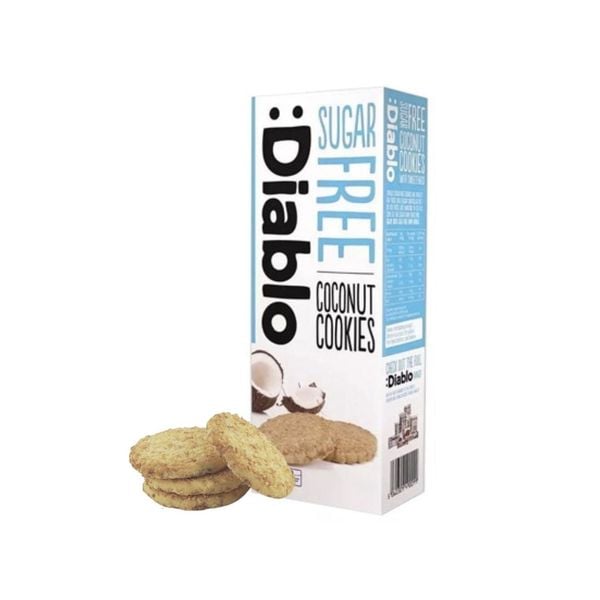 Bánh Cookies mềm không đường vị dừa Diablo 150g