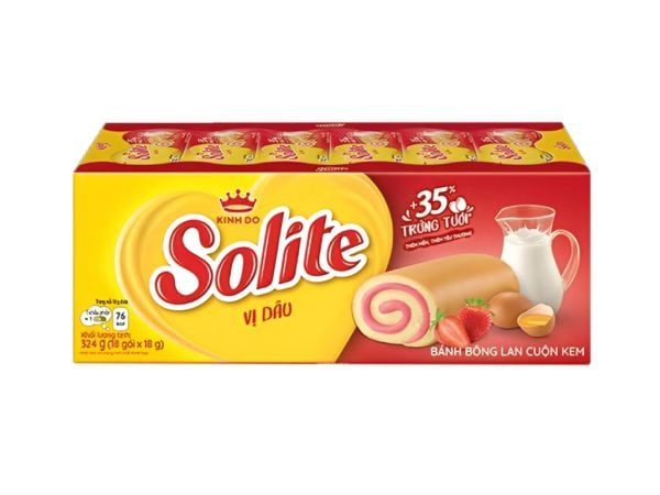 Bánh Solite Cupcake Dâu 324G