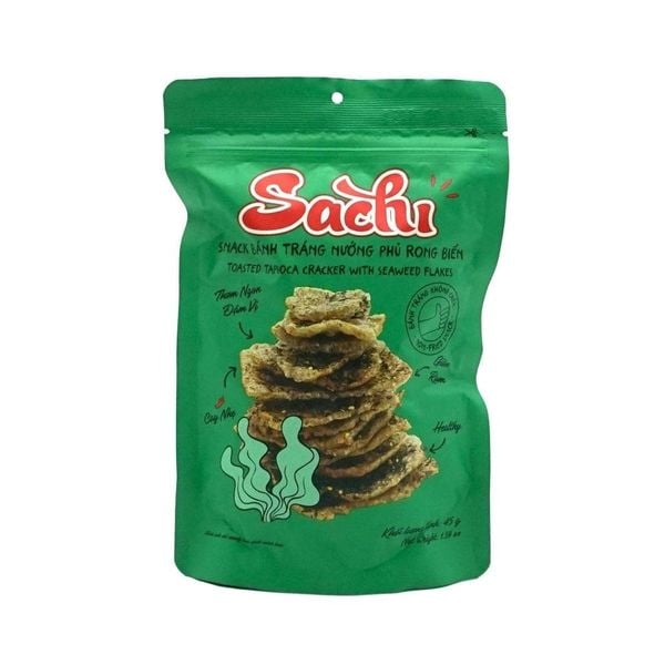 Snack bánh tráng nướng phủ rong biển Sachi 45g