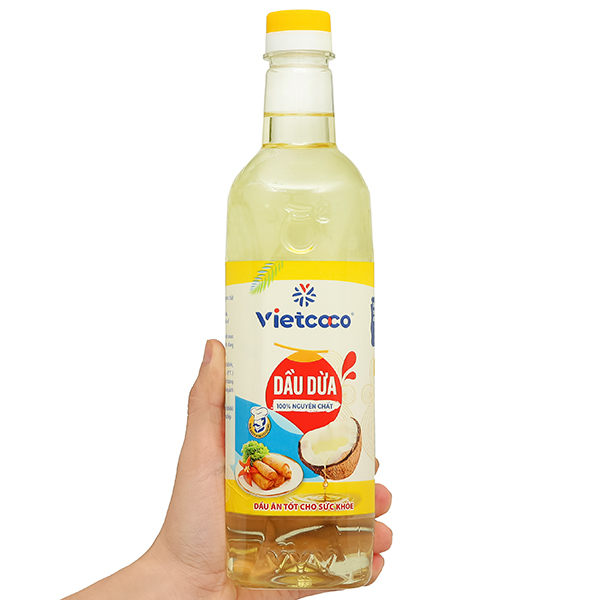 Dầu dừa nấu ăn nguyên chất 100% Vietcoco 1L