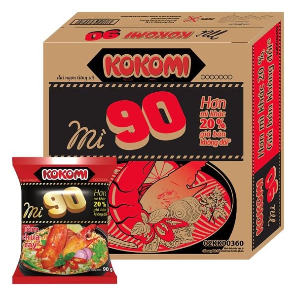 Mì Kokomi Đại 90 Tôm chua cay 90g
