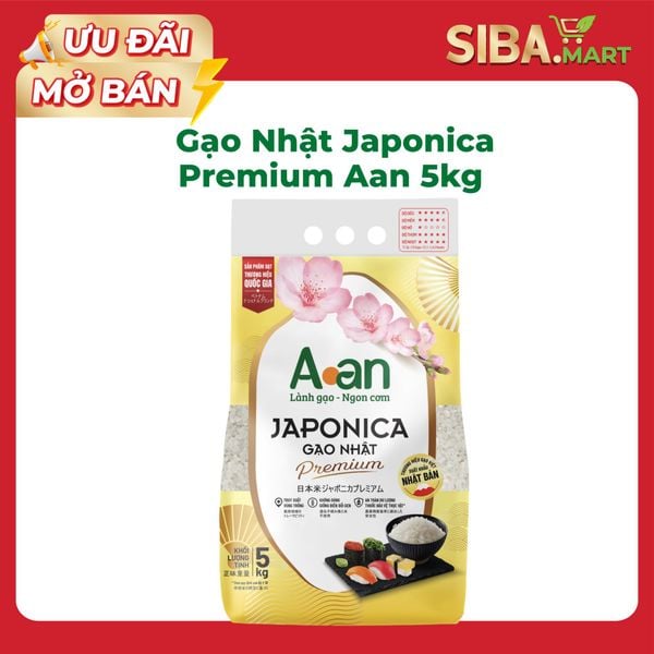 Gạo Nhật Japonica Premium A An 5kg