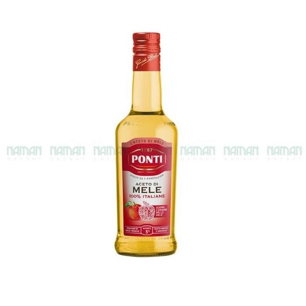 Giấm Táo Ponti 100% táo Italia 500ml