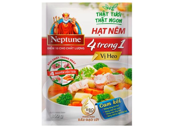 Hạt Nêm 4 trong 1 - Vị Heo Neptune 850g