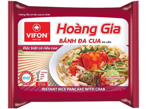 Bánh đa cua Hoàng Gia (có thịt thật) Vifon 120g