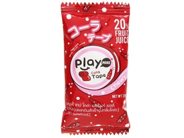 Kẹo Dẻo Cuộn Playmore Vị Cola 21G