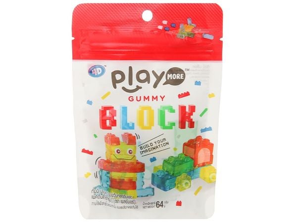 Kẹo Dẻo Xếp Hình Playmore 64g