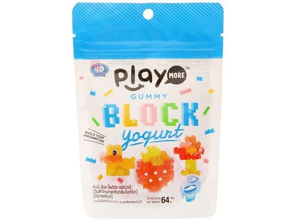Kẹo Dẻo Xếp Hình Vị Sữa Chua Playmore 64g