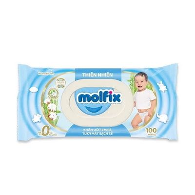 Khăn ướt Thiên Nhiên Molfix 100x12