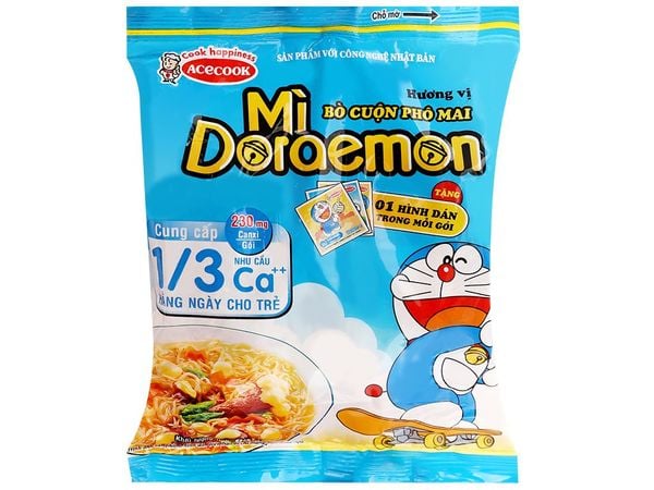 Mì Doraemon Bò cuộn phô mai