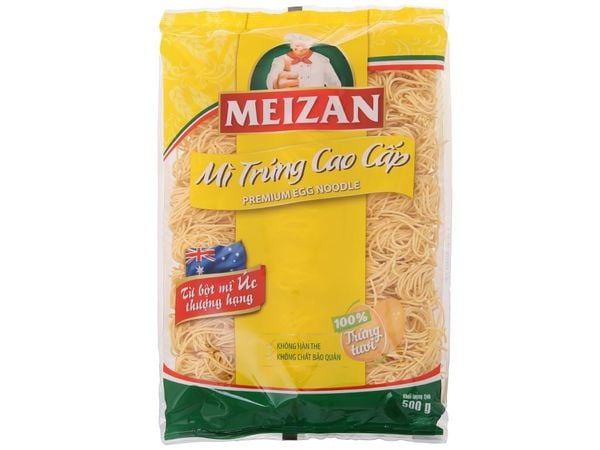 Mì trứng cao cấp Meizan 500g (12 gói)
