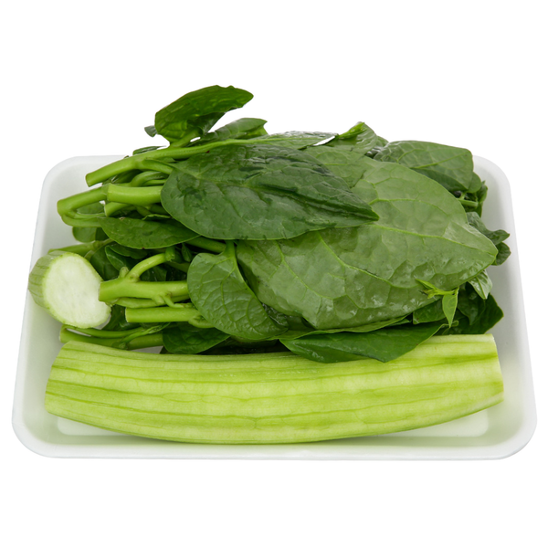 Nguyên Liệu Nấu Canh Mướp Mồng Tơi 450g