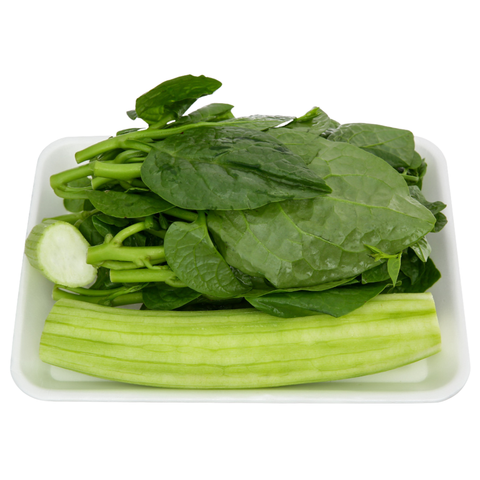 Nguyên Liệu Nấu Canh Mướp Mồng Tơi 450g